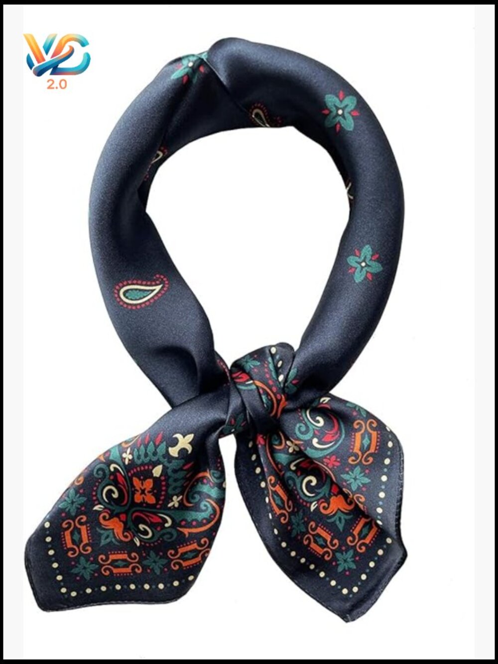Small Square Silk Scarf Hair Head Face Wrap Versatile Chic Fashion Accessory
